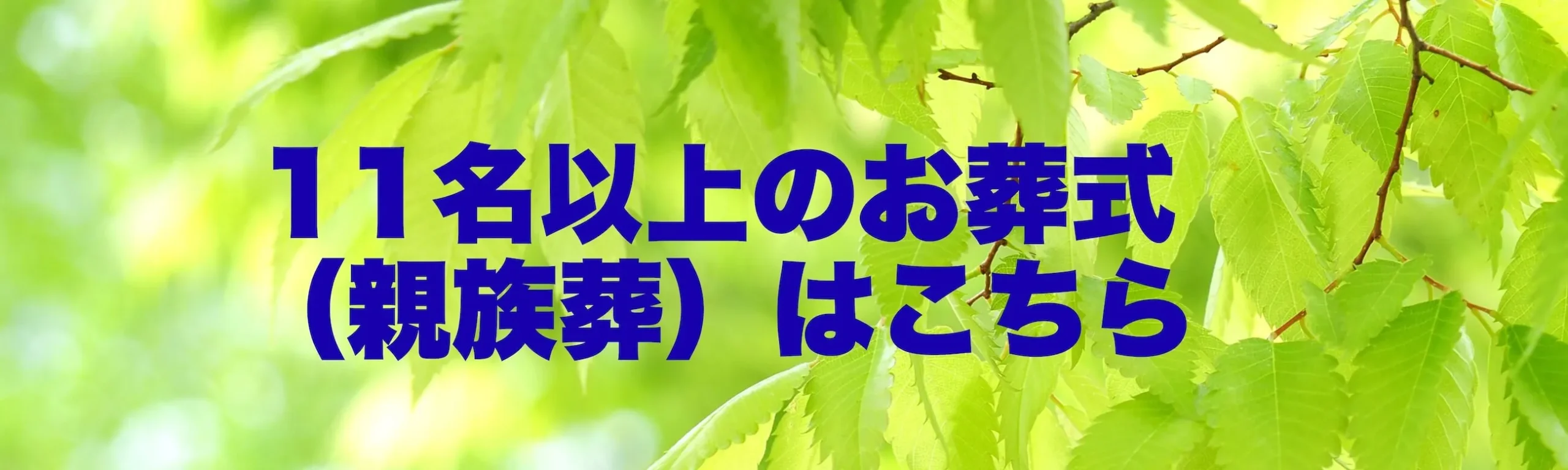 11名以上のお葬式（親族葬）はこちら